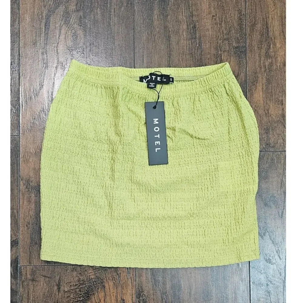Motel Rocks Guida Skirt Size Small Green New